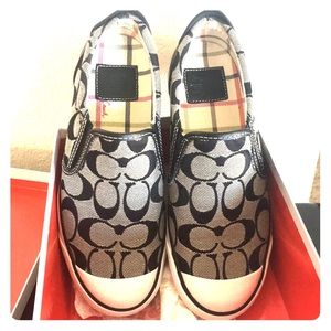 Women Coach Beale Black Signature Slides size 6.5